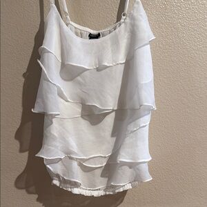 NWOT Torrid White Ruffled Tiered Camisole Tank Top Sz 2X